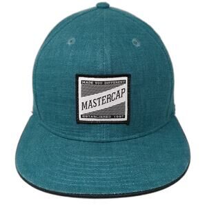 Master Cap Headwear Snapback Cap Blue One Size Adjustable Embroidered 6 Panel